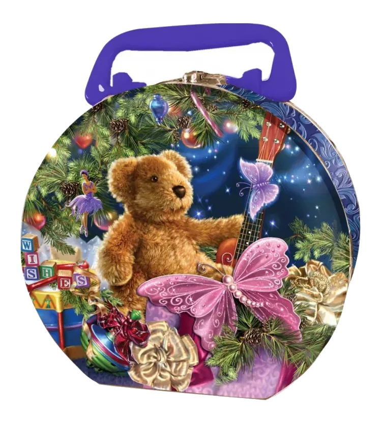 Новогодний подарок "Копилка "Милый мишка" (круглая)