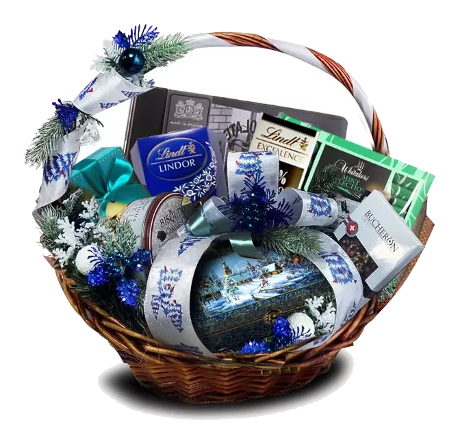 Подарочная корзина Снежный шик