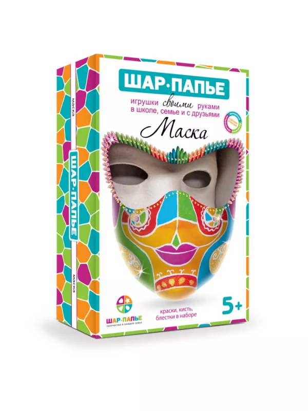 Набор для творчества  Шар-папье "Маска", 186 г