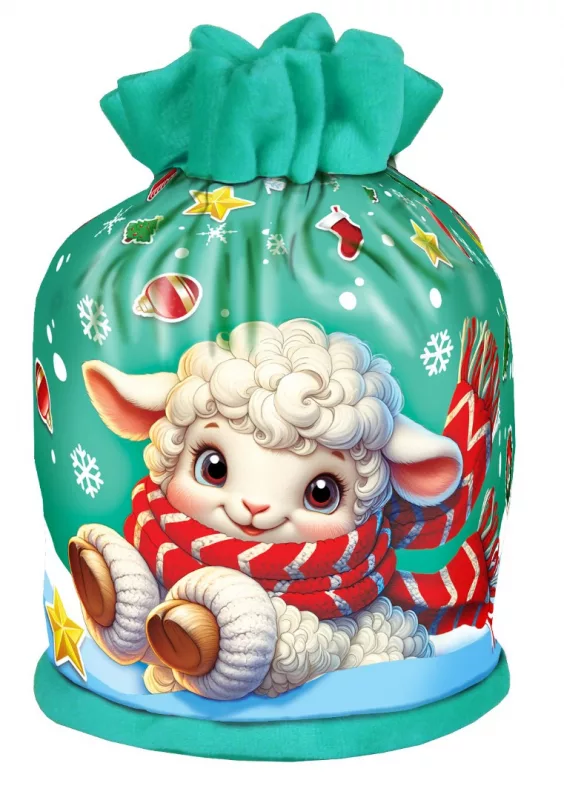 Мешок бирюзовый "Овечка", 800 г